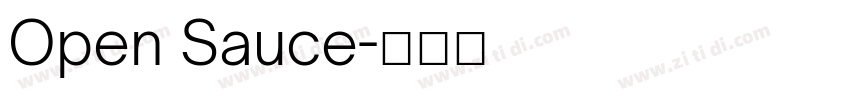 Open Sauce字体转换